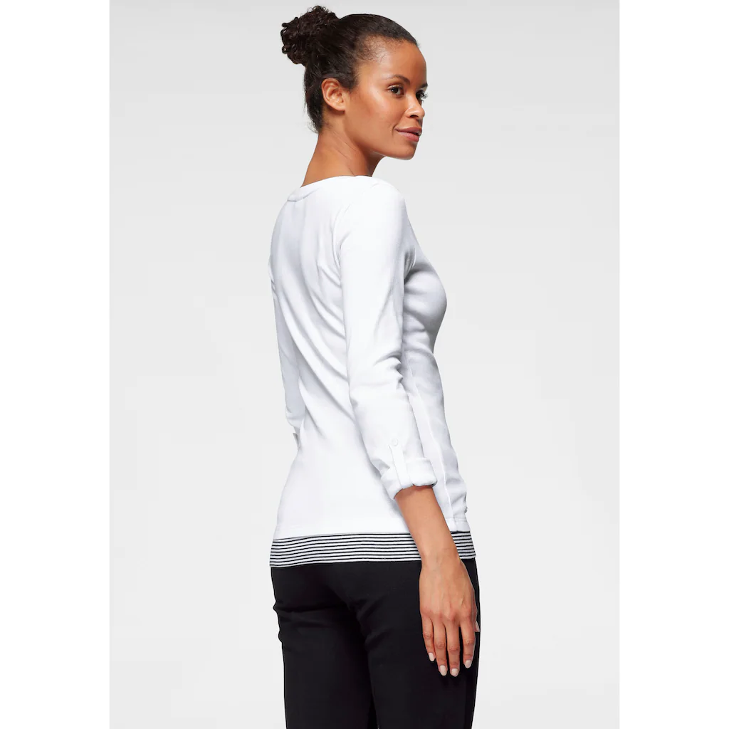 KangaROOS 2-in-1-Shirt Langarm Sehr Figurbetont