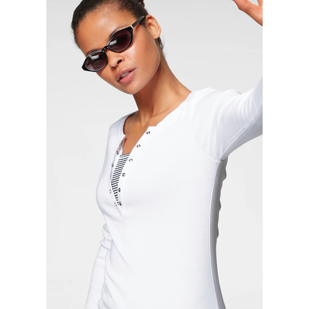 KangaROOS 2-in-1-Shirt Langarm Sehr Figurbetont