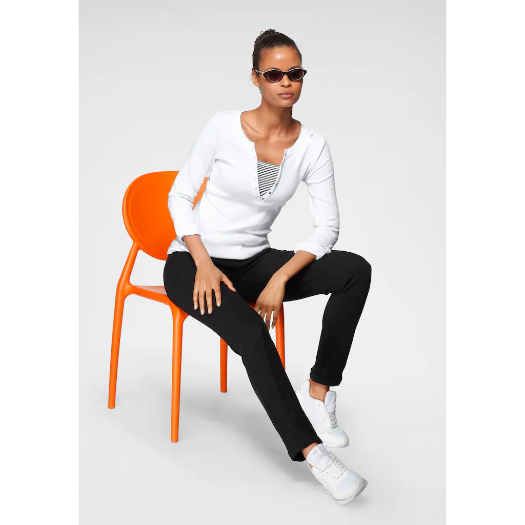 KangaROOS 2-in-1-Shirt Langarm Sehr Figurbetont