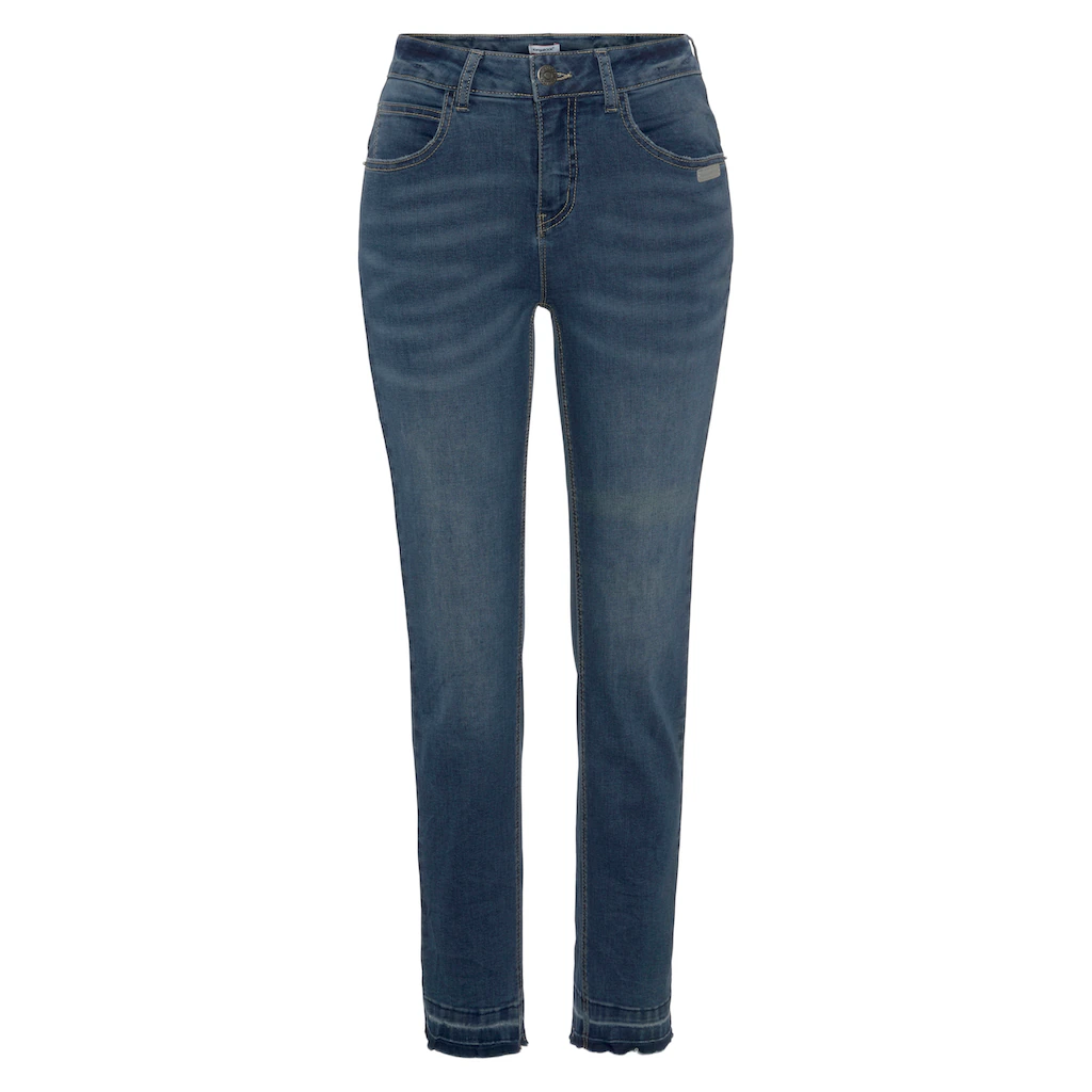 KangaROOS 7/8-Jeans »CULOTTE-JEANS« Gerade Passform Modische Abriebeffekte Normale Leibhöhe