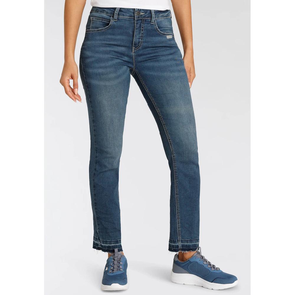 KangaROOS 7/8-Jeans »CULOTTE-JEANS« gerade Passform modische Abriebeffekte normale Leibhöhe