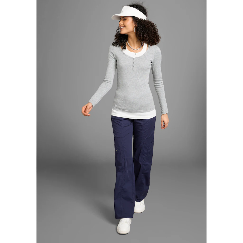 KangaROOS Cargohose (2 Tlg. Mit Abnehmbarem Gürtel) Mit Besonderem Taschen-Design