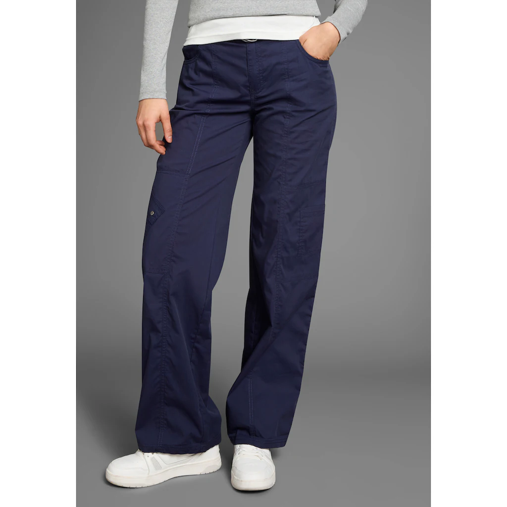 KangaROOS Cargohose (2 tlg. mit abnehmbarem Gürtel) mit besonderem Taschen-Design