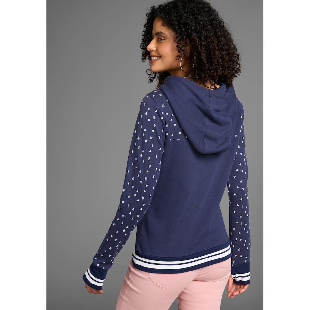 KangaROOS Hoodie Langarm Figurbetonter Schnitt Aus Baumwolle Mit Kapuze