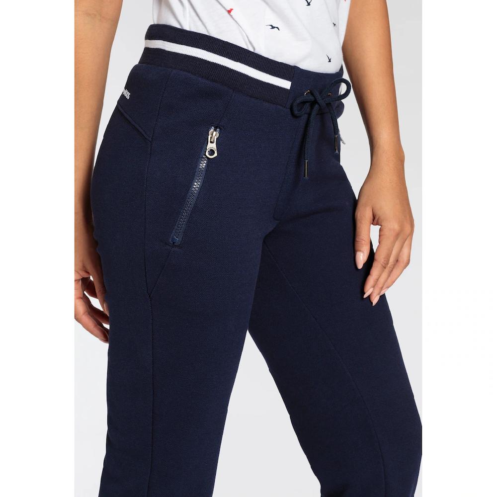 KangaROOS Jerseyhose Mit Piqué-Struktur Und Streifen-Detail