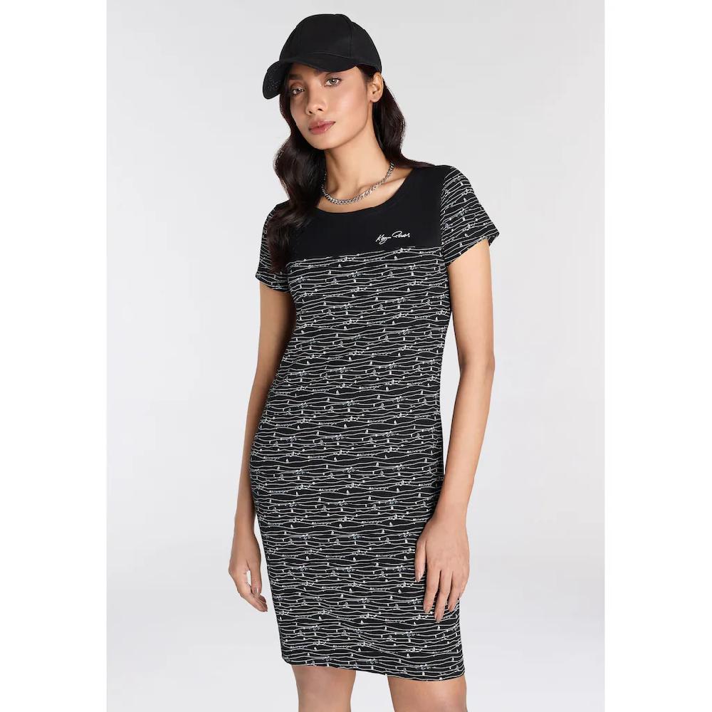 KangaROOS Jerseykleid mit trendigem Allover-Druck