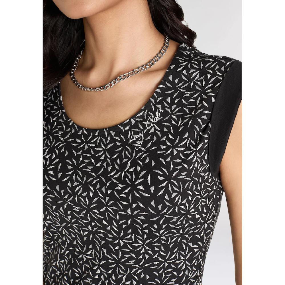 KangaROOS Jerseykleid (Set Mit Abnehmbarem Gürtel) Mit Modischem Alloverprint