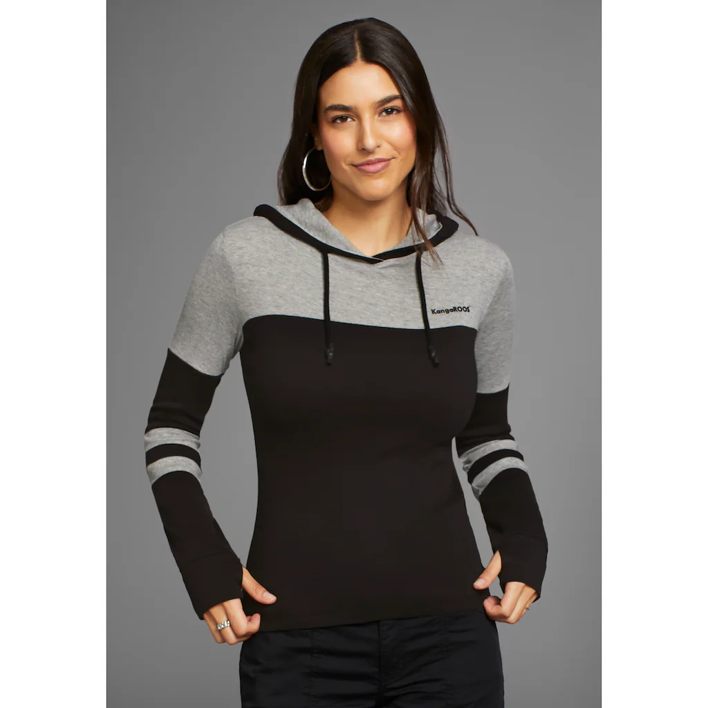 KangaROOS Kapuzenshirt Mit Colorblock