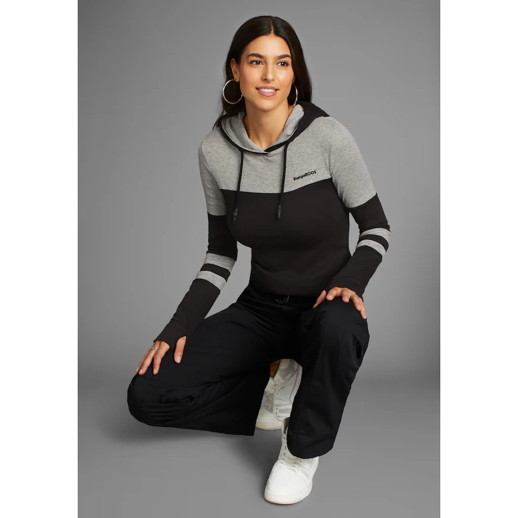 KangaROOS Kapuzenshirt mit Colorblock