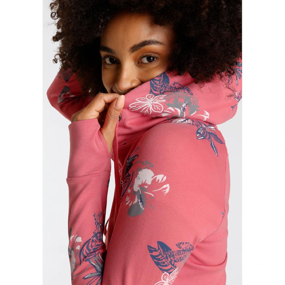 KangaROOS Kapuzensweatjacke Mit Blumigem Druck Im Hawaii-Look
