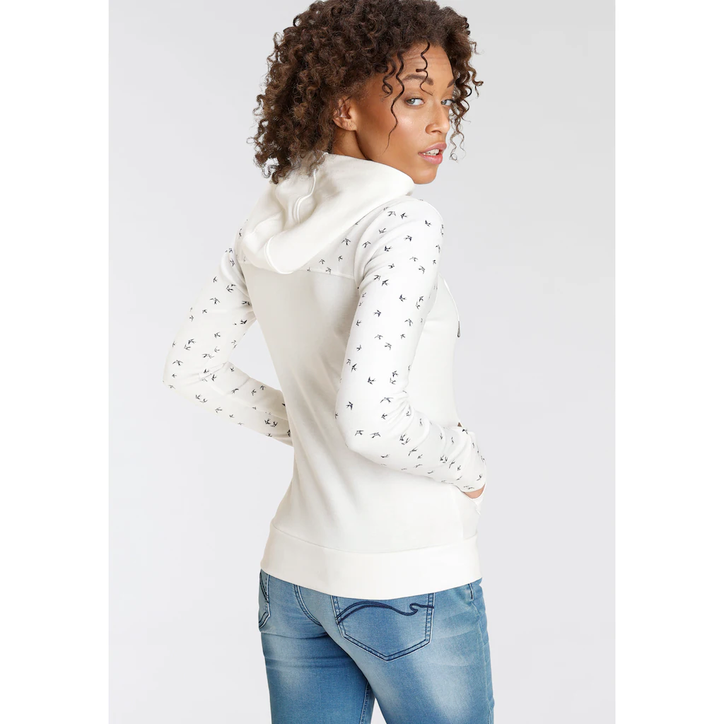 KangaROOS Kapuzensweatjacke Mit Filigranem Print