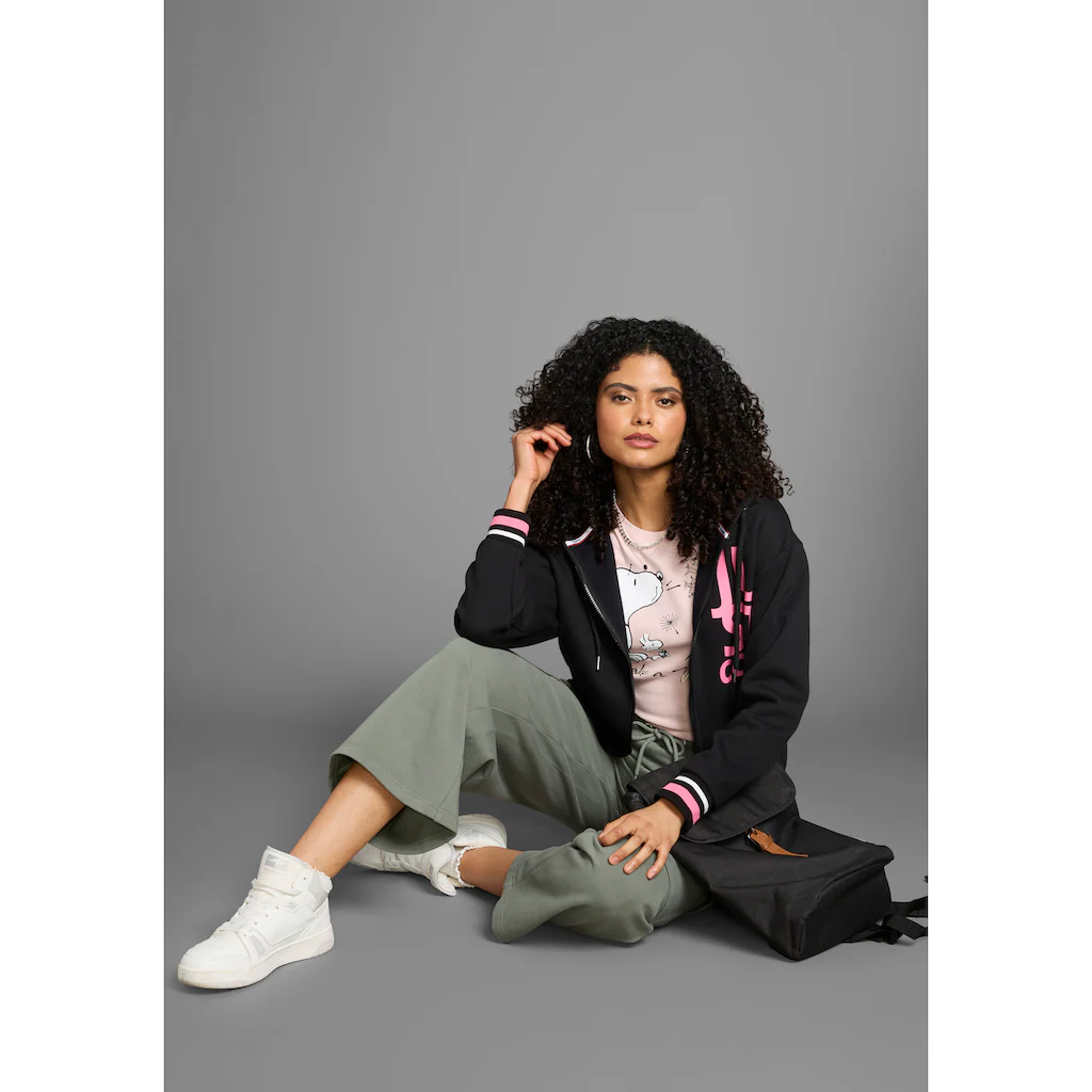 KangaROOS Kapuzensweatjacke Mit Neon-Details