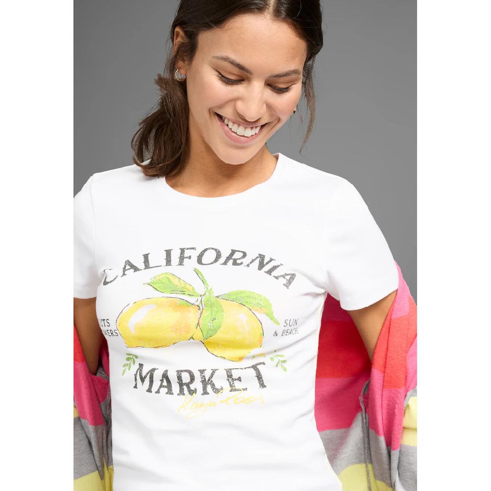 KangaROOS Kurzarmshirt Mit Zitronen-Print