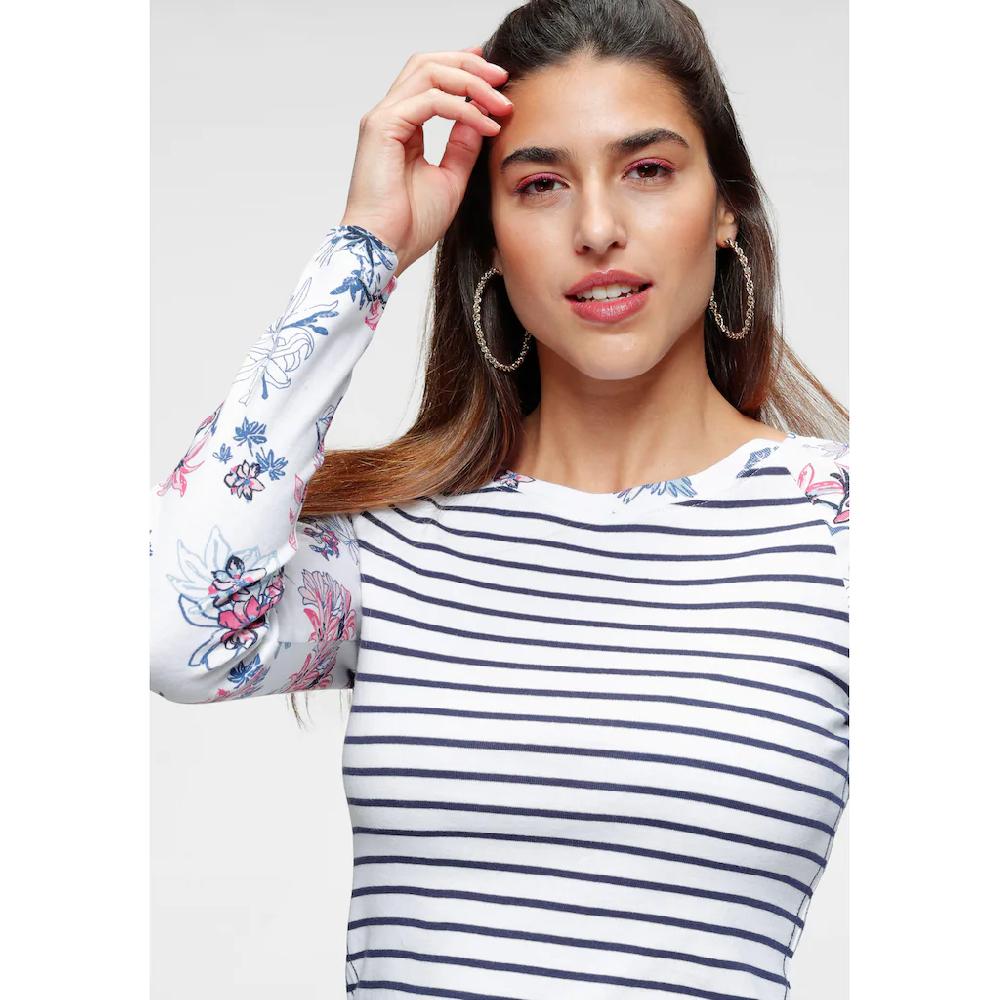 KangaROOS Langarmshirt Langarm Sehr Figurbetont Aus Baumwolle