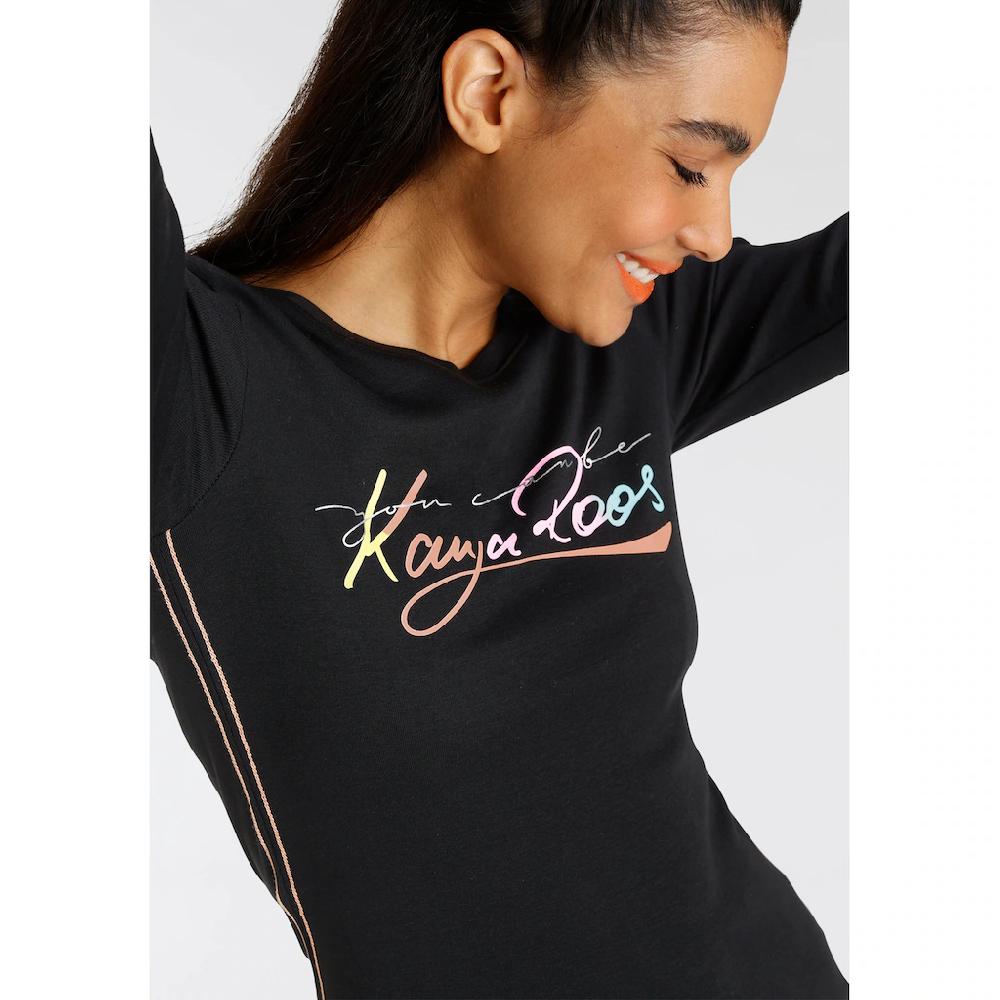KangaROOS Langarmshirt Langärmelig Sehr Figurbetont Aus 100% Baumwolle