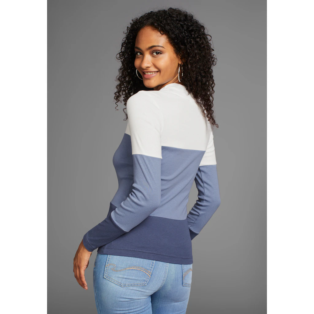 KangaROOS Langarmshirt Mit Farbverlauf