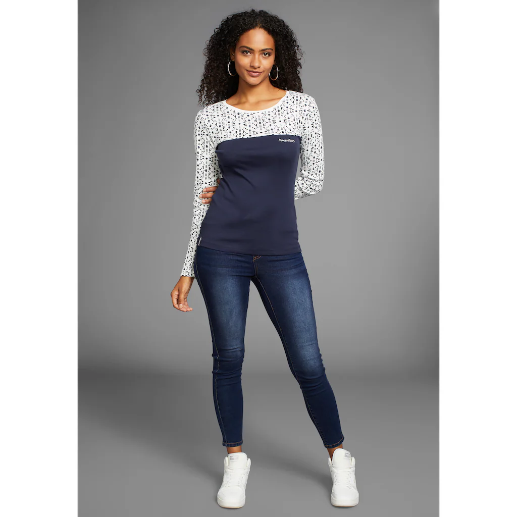 KangaROOS Langarmshirt Mit Print