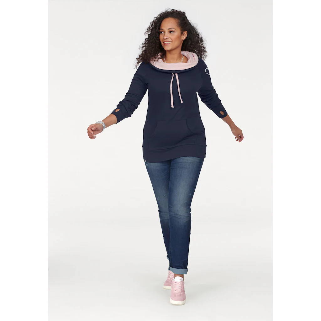 KangaROOS Longsweatshirt Figurbetonter Schnitt Mit Stylischem Logodruck
