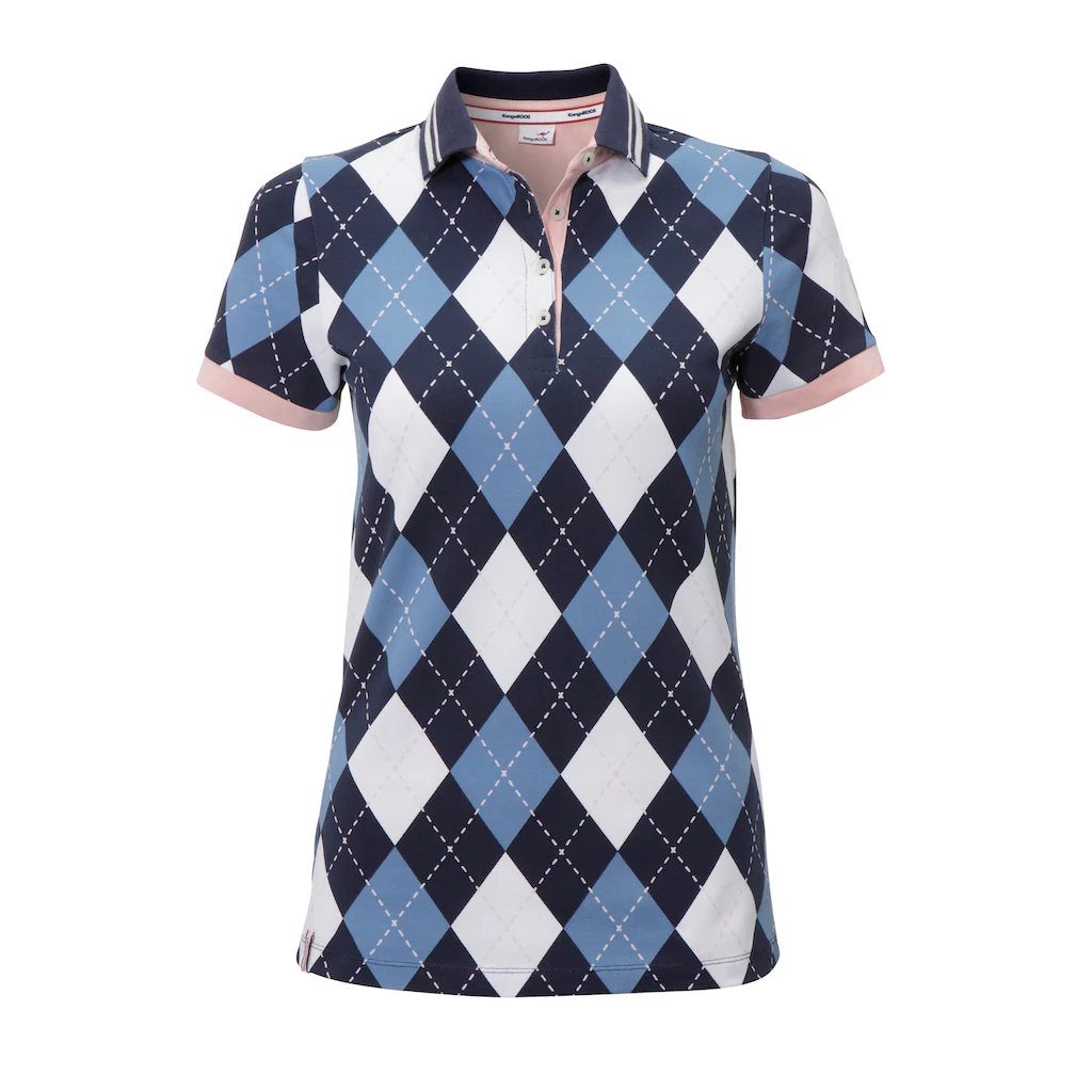 KangaROOS Poloshirt Kurzarm Figurbetonte Passform Polokragen Mit Knopfleiste