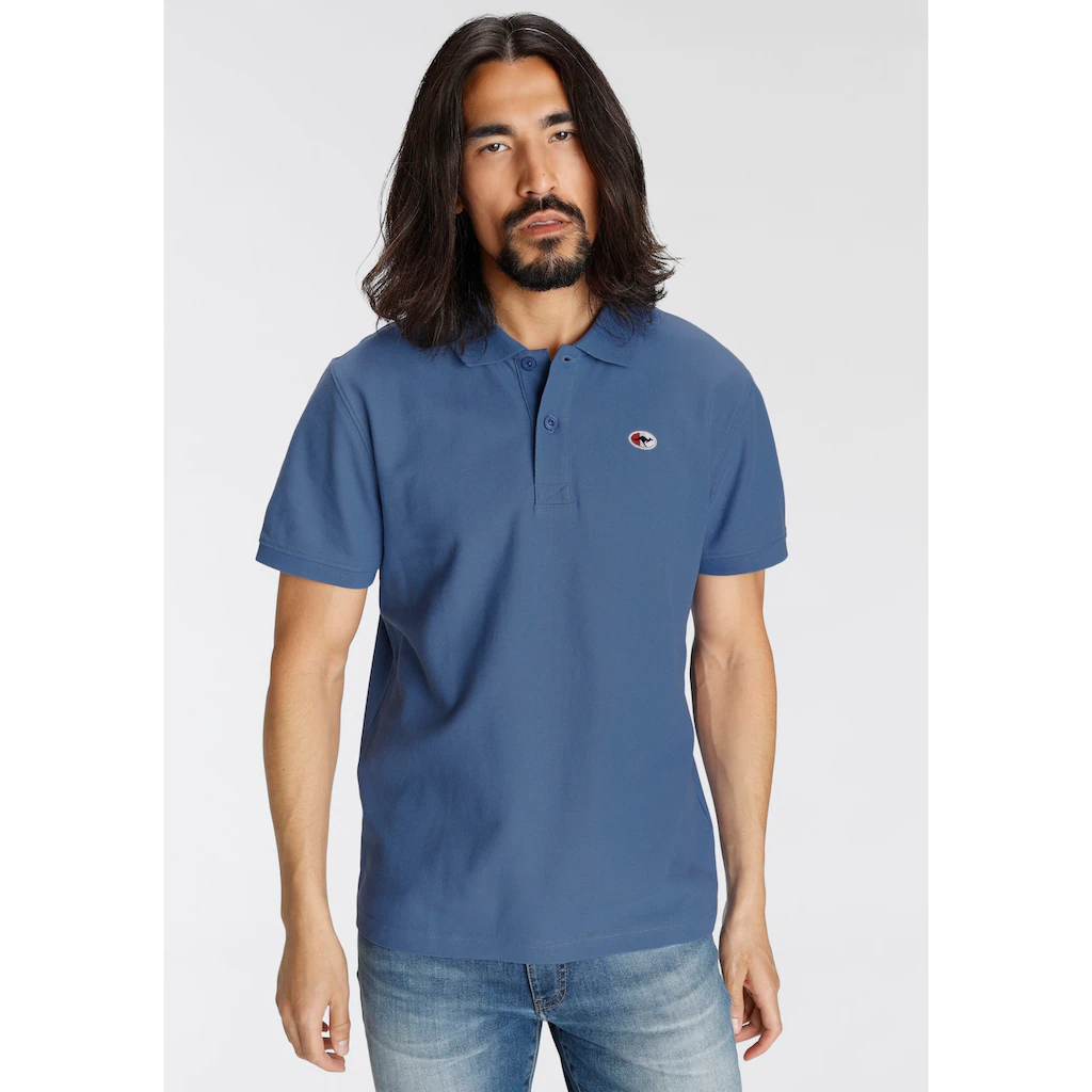 KangaROOS Poloshirt Kurzarm Mit Polokragen Aus Piqué-Stoff Aus 100% Baumwolle ▷ Für