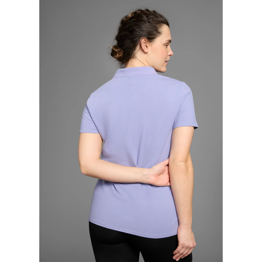 KangaROOS Poloshirt Kurzarm Unifarben Polokragen Aus Baumwolle