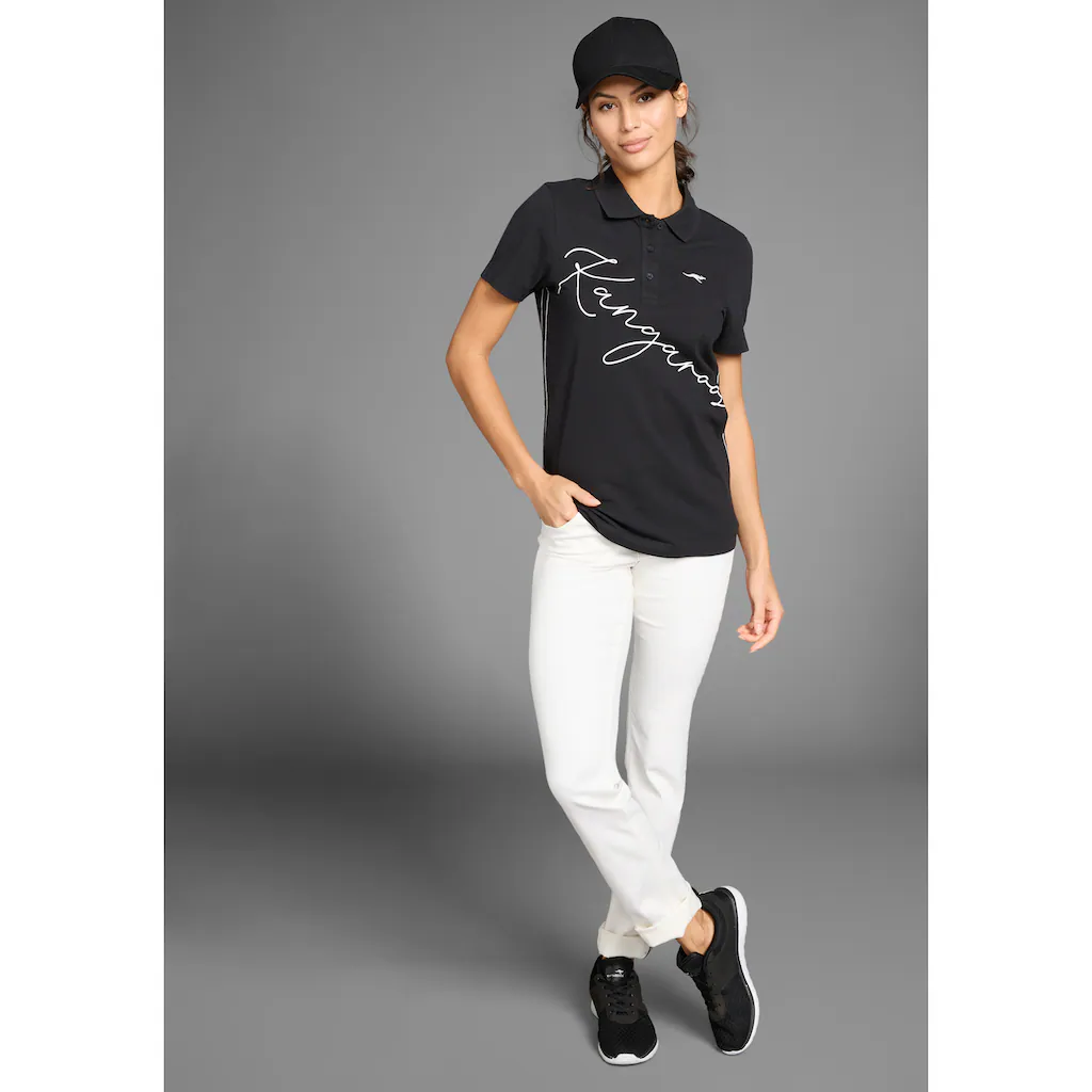 KangaROOS Poloshirt Mit Großem Logoschriftzug