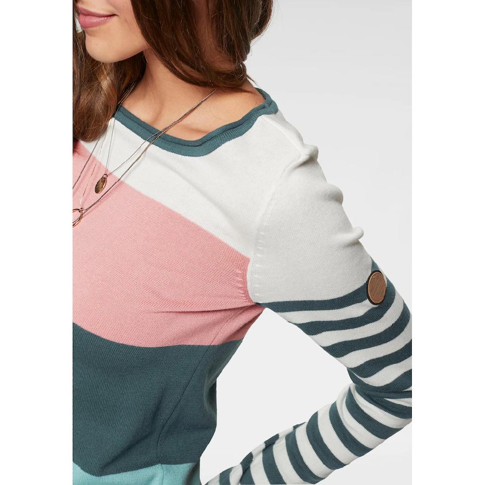 KangaROOS Rundhalspullover In Modischer Streifenoptik