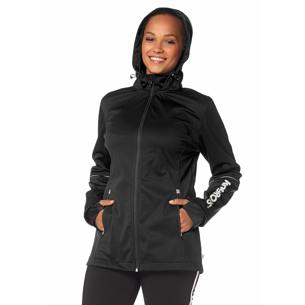 KangaROOS Softshelljacke Mit Kapuze Aus Softshell-Material Figurumschmeichelnder Schnitt