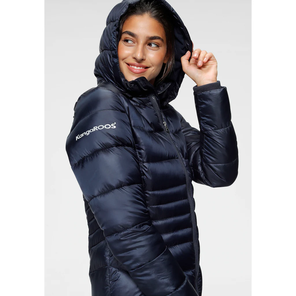 KangaROOS Steppmantel Mit Abnehmbarer Kapuze