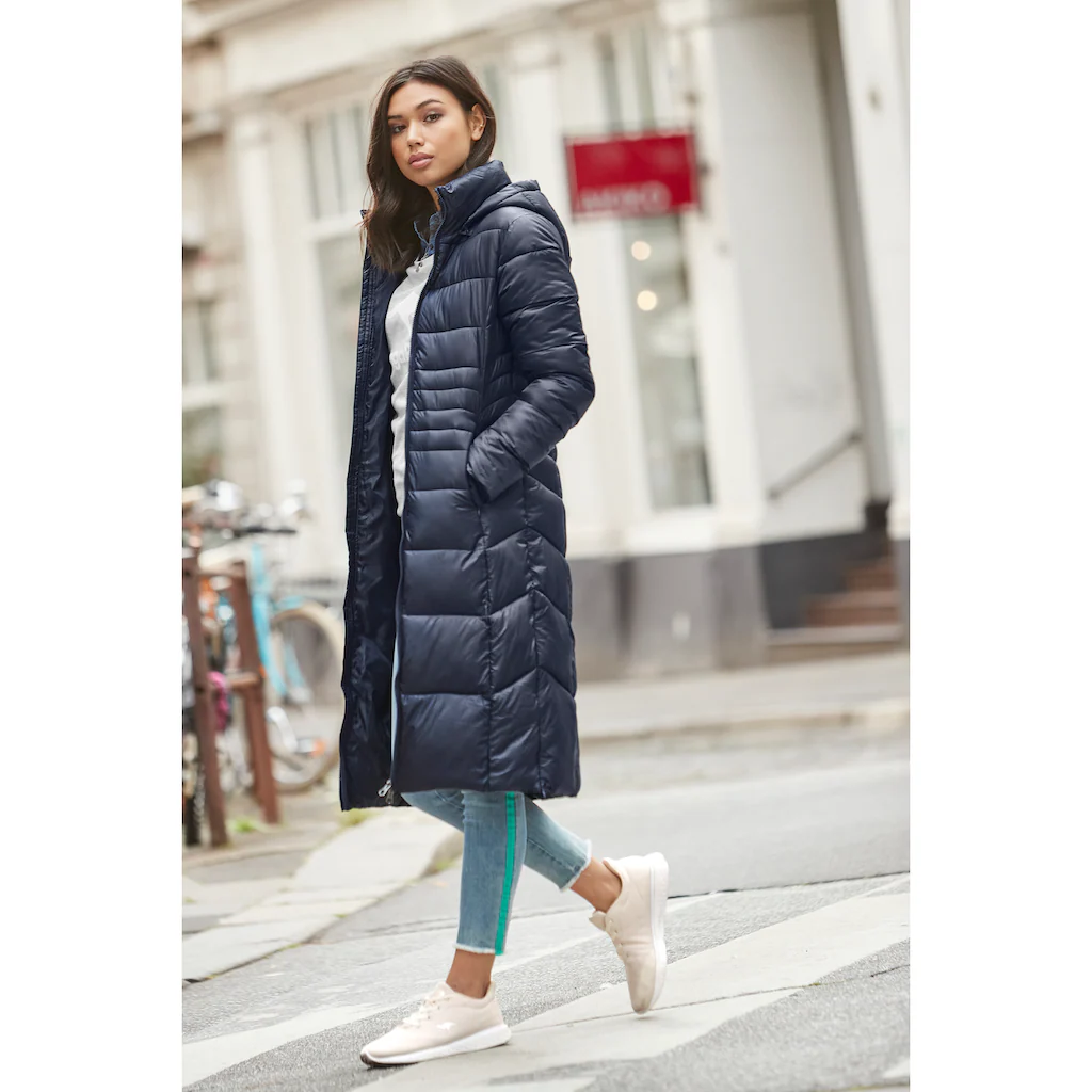 KangaROOS Steppmantel mit abnehmbarer Kapuze