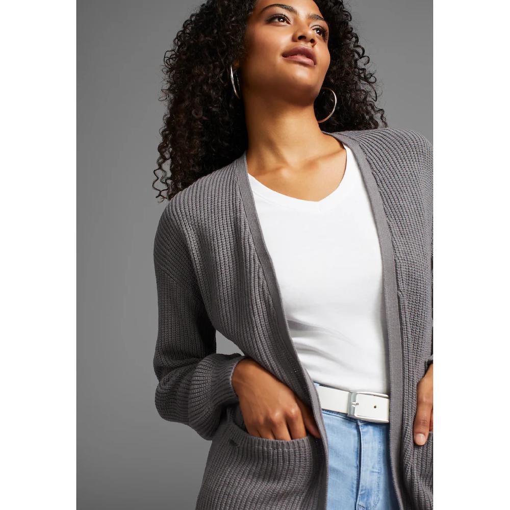 KangaROOS Strickjacke Aus Kuscheligem Strick