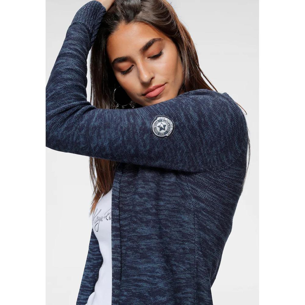 KangaROOS Strickjacke In Melierter Optik