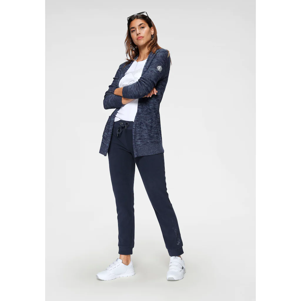 KangaROOS Strickjacke In Melierter Optik