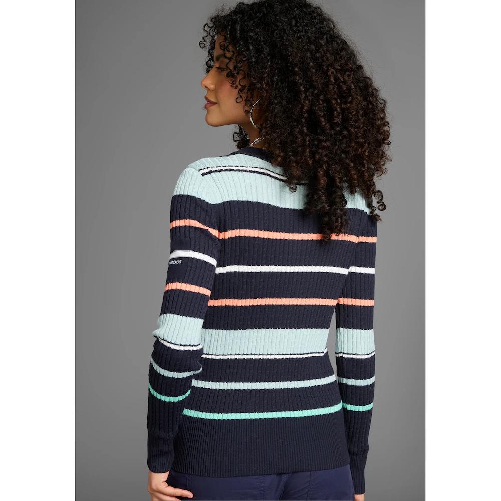 KangaROOS Strickjacke Mit Zopfmuster Und Streifen