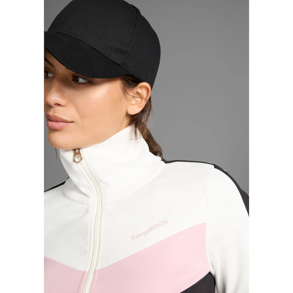 KangaROOS Sweatjacke Im Sportlichen Colorblock
