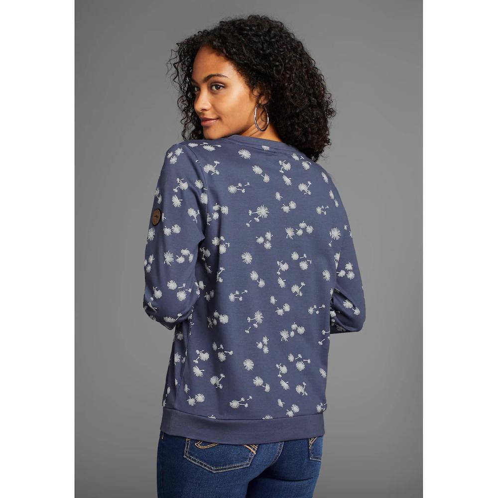 KangaROOS Sweatshirt Mit Pusteblumen Allover-Print