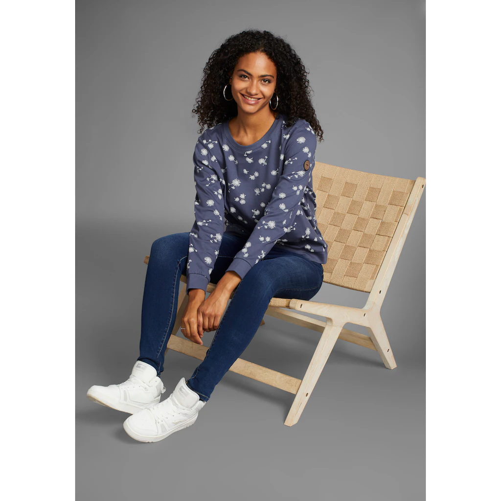 KangaROOS Sweatshirt Mit Pusteblumen Allover-Print