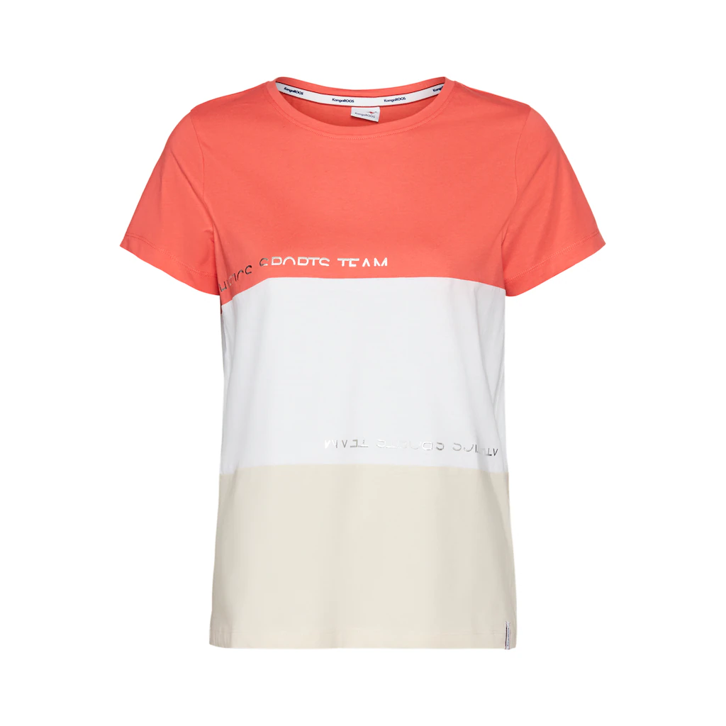 KangaROOS T-Shirt im Colorblock-Design
