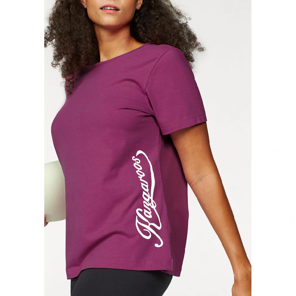 KangaROOS T-Shirt Kurzarm Figurumspielend Unifarben Rundhalsausschnitt Casual