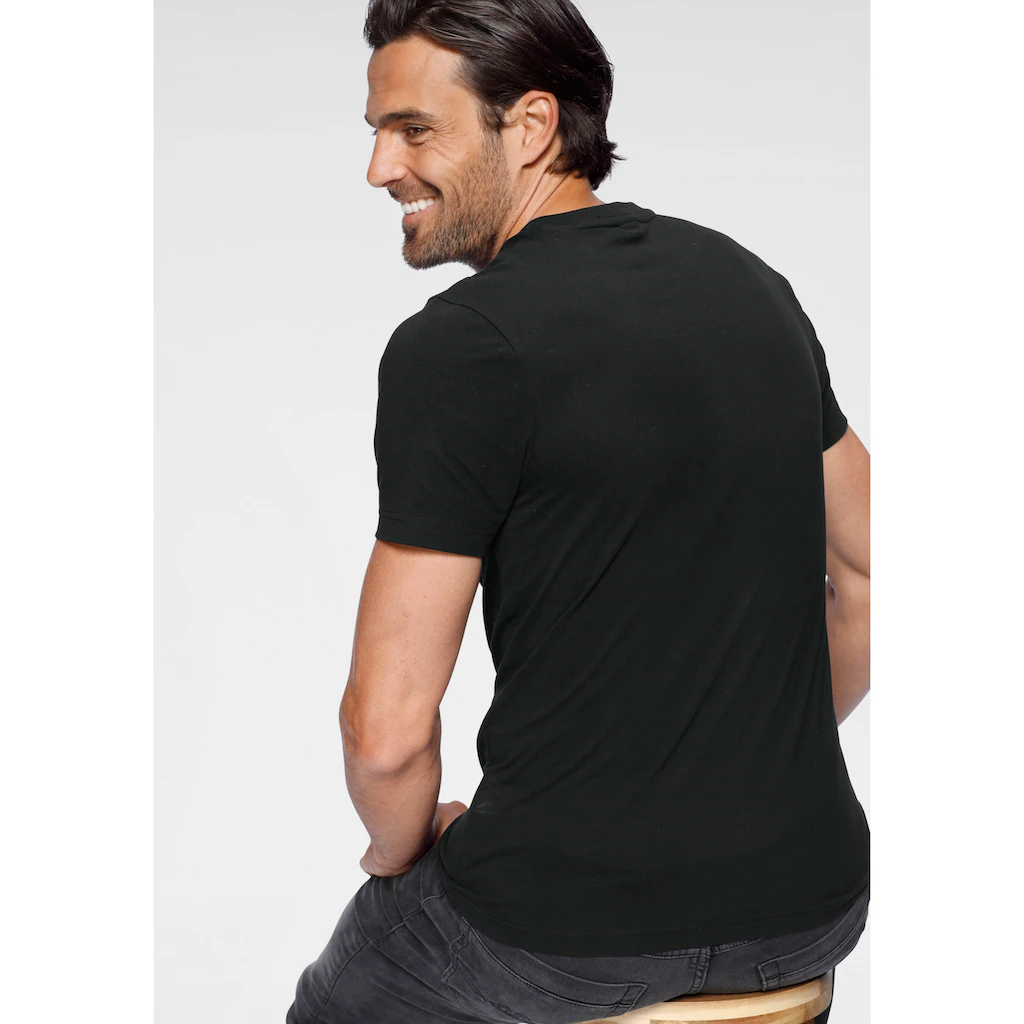 KangaROOS T-Shirt Kurzarm Unifarben Rundhals Aus Baumwolle Aus Single Jersey ▷ Kaufen