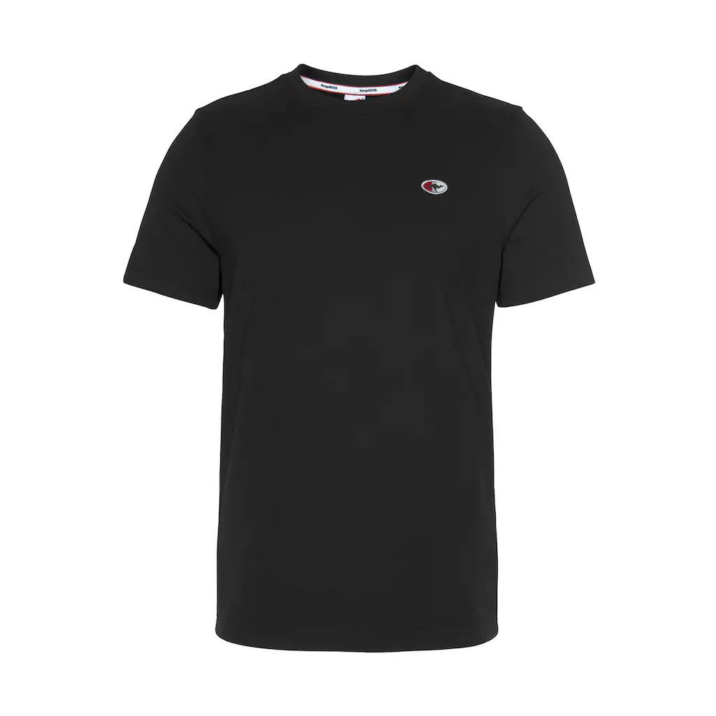 KangaROOS T-Shirt Kurzarm Unifarben Rundhals Aus Baumwolle Aus Single Jersey ▷ Kaufen
