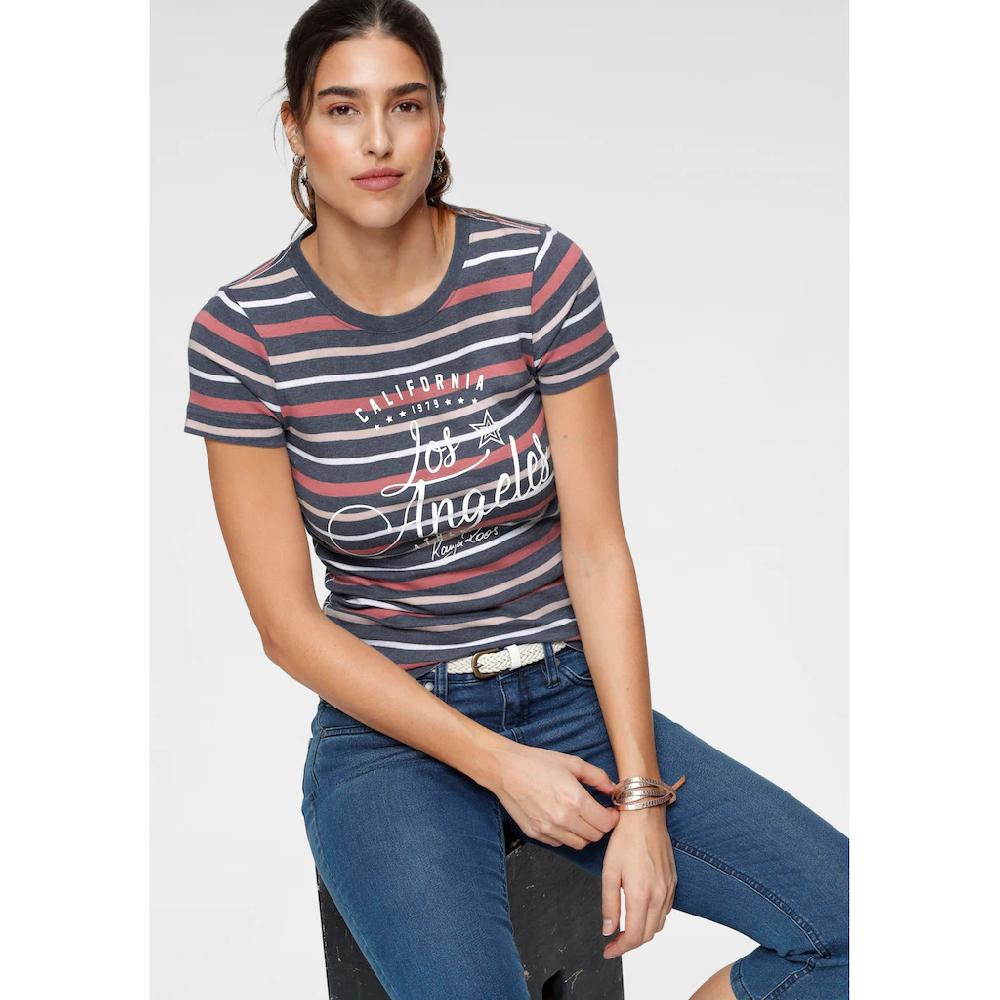 KangaROOS T-Shirt kurzärmelig sehr figurbetont aus Baumwolle und Polyester