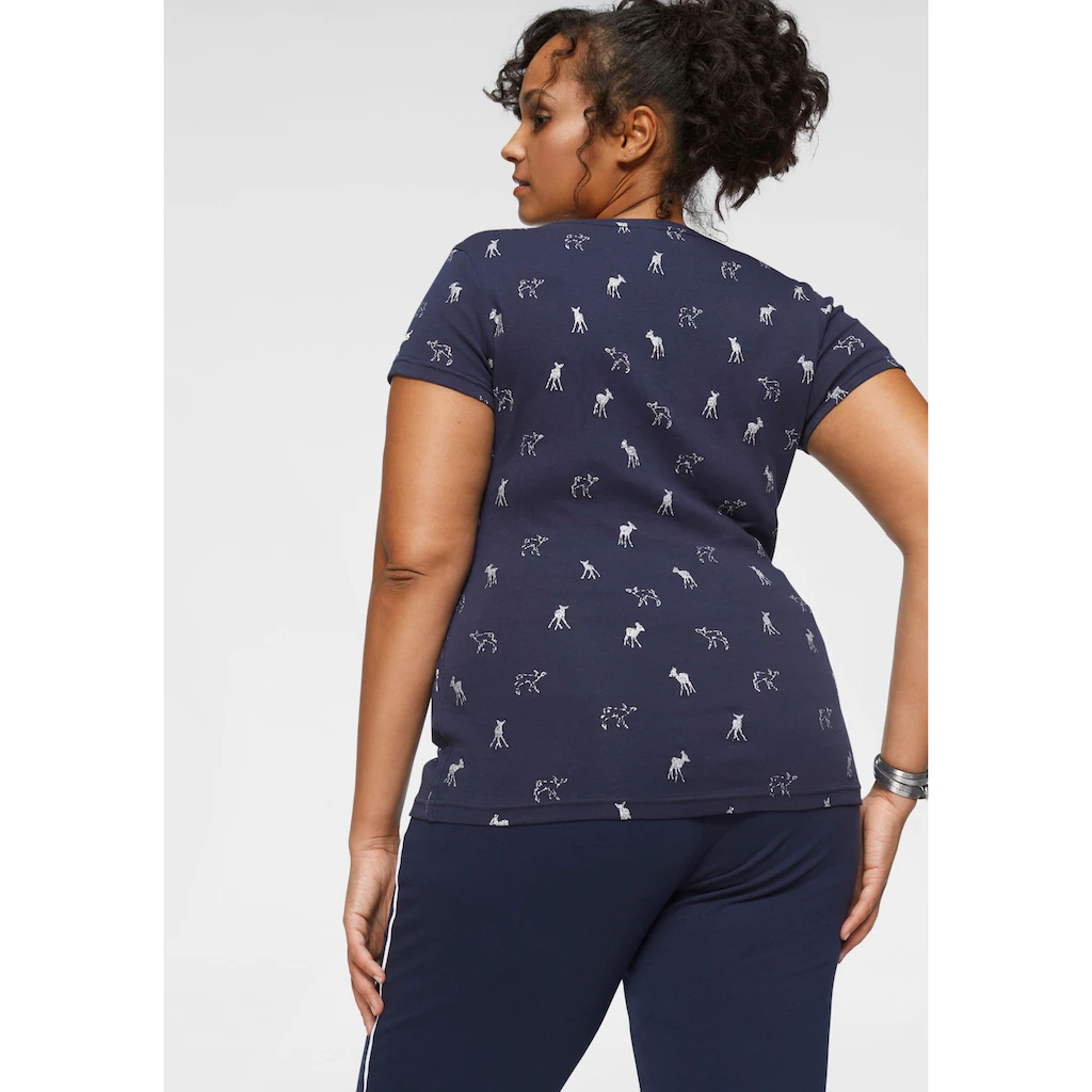 KangaROOS T-Shirt Kurzärmelig Sehr Figurbetont Und Hüftbedeckend