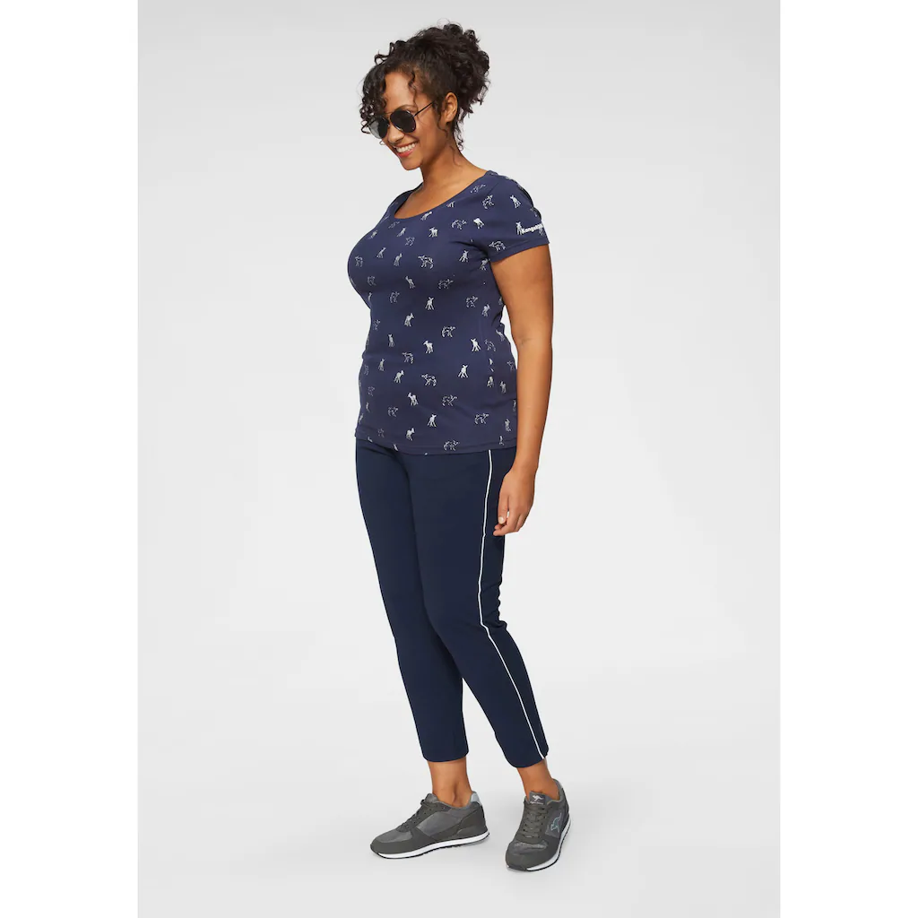 KangaROOS T-Shirt Kurzärmelig Sehr Figurbetont Und Hüftbedeckend