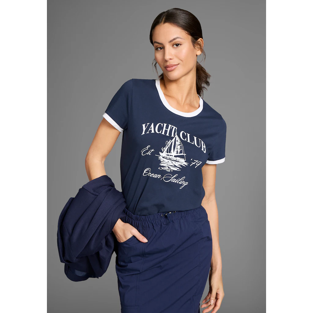 KangaROOS T-Shirt Mit Maritimen Print Und Kontrastdetails