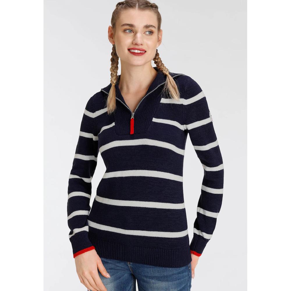 KangaROOS Troyer mit Reißverschluss im klassischen Streifen-Design