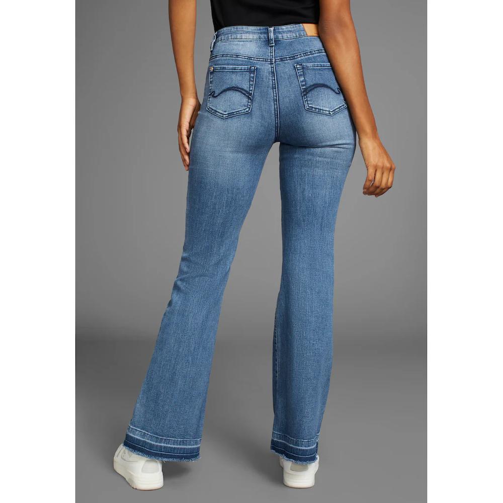 KangaROOS Weite Jeans Flare Weite Jeans High Waist