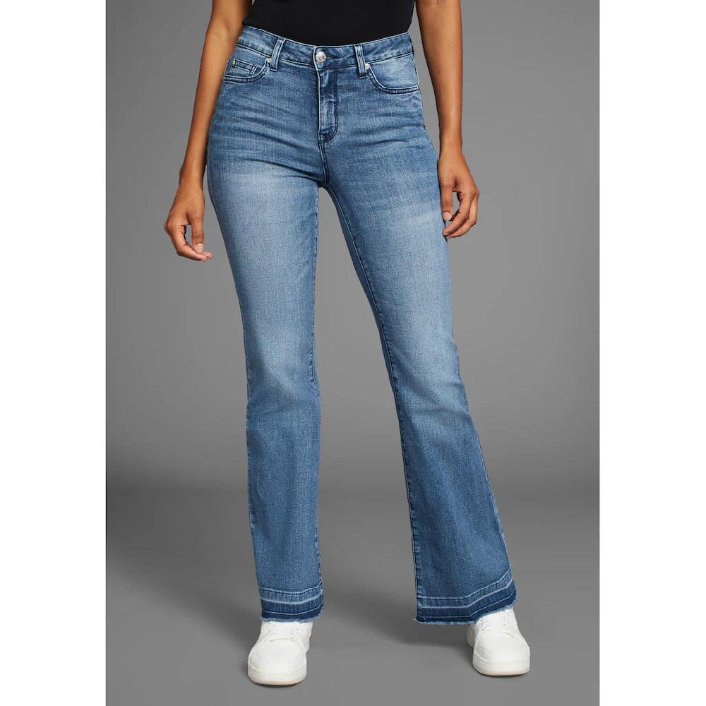 KangaROOS Weite Jeans Flare Weite Jeans High Waist