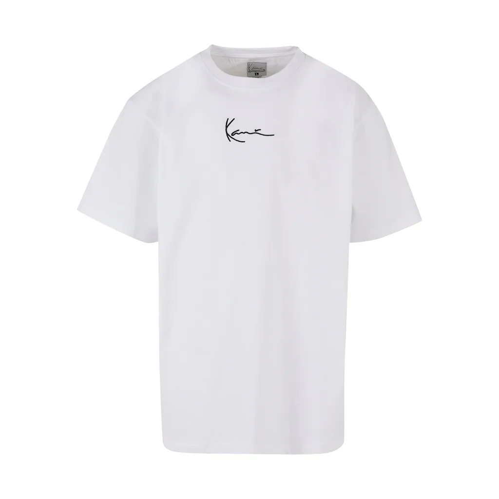 Karl Kani T-Shirt »Karl Kani Herren Small Signature Black Logo Tee white« (1 tlg.)