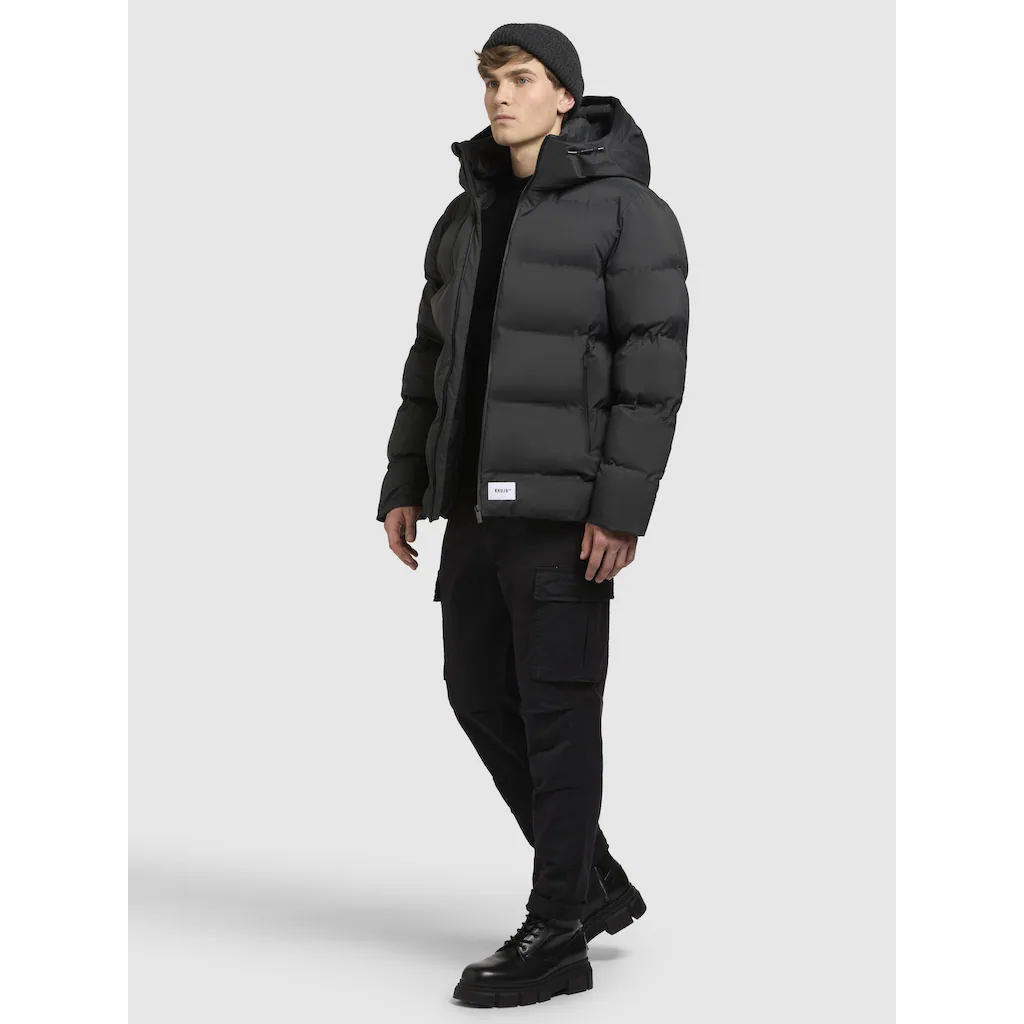 Khujo Steppjacke »Silas2« Mit Kapuze Warme Herren Winterjacke Mit Großer Kapuze ▷ Für
